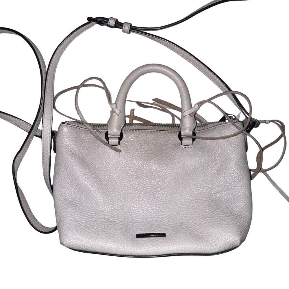 Rebecca Minkoff Mini MAC Leather Crossbody Fringe Bag zip closure western chic - Picture 5 of 9